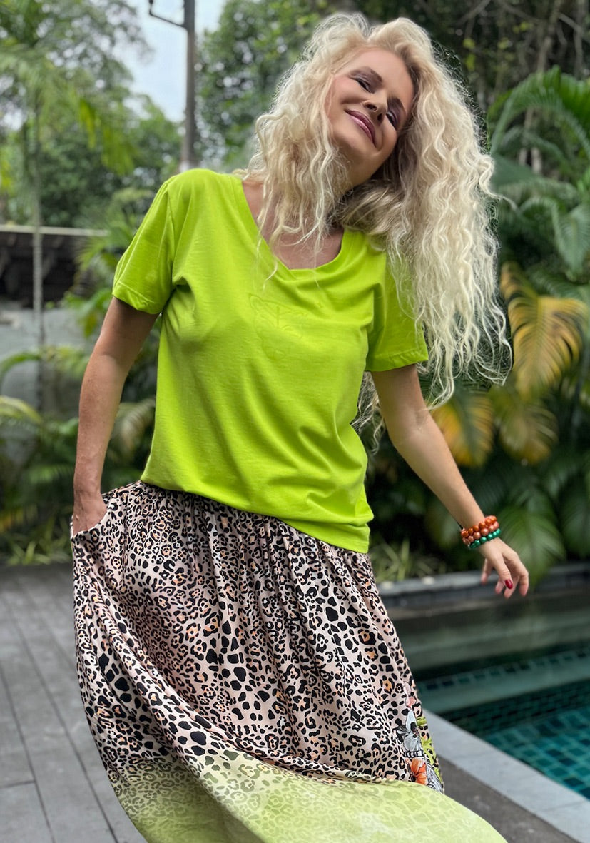 T-SHIRT Ella - Lime Green