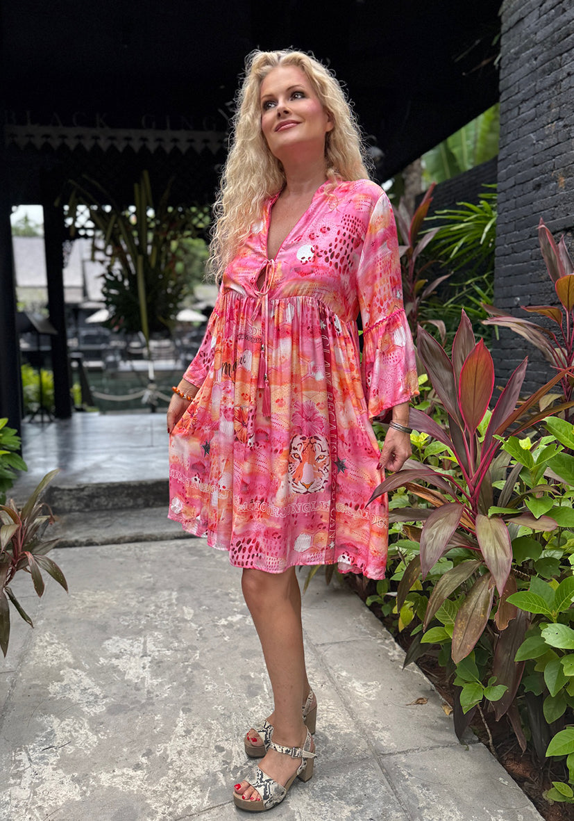 Midi Dress Tara - Candy Sunset