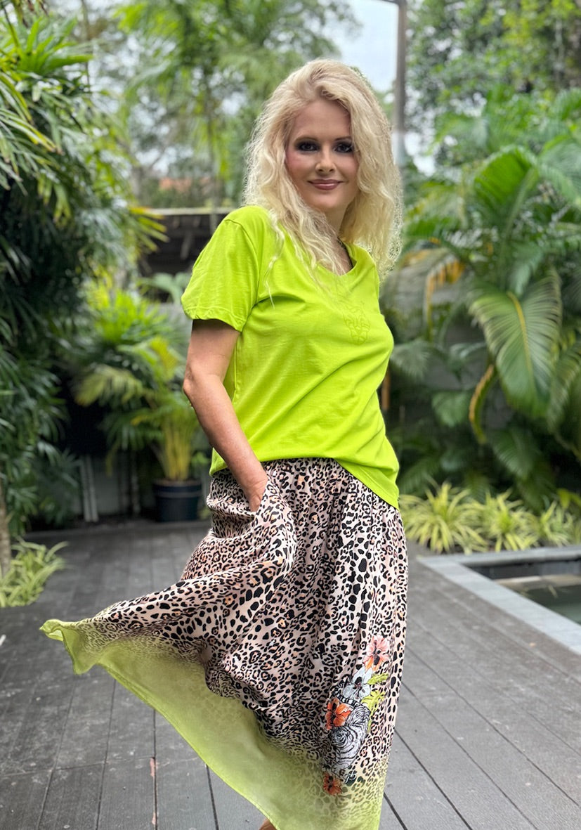 T-SHIRT Ella - Lime Green