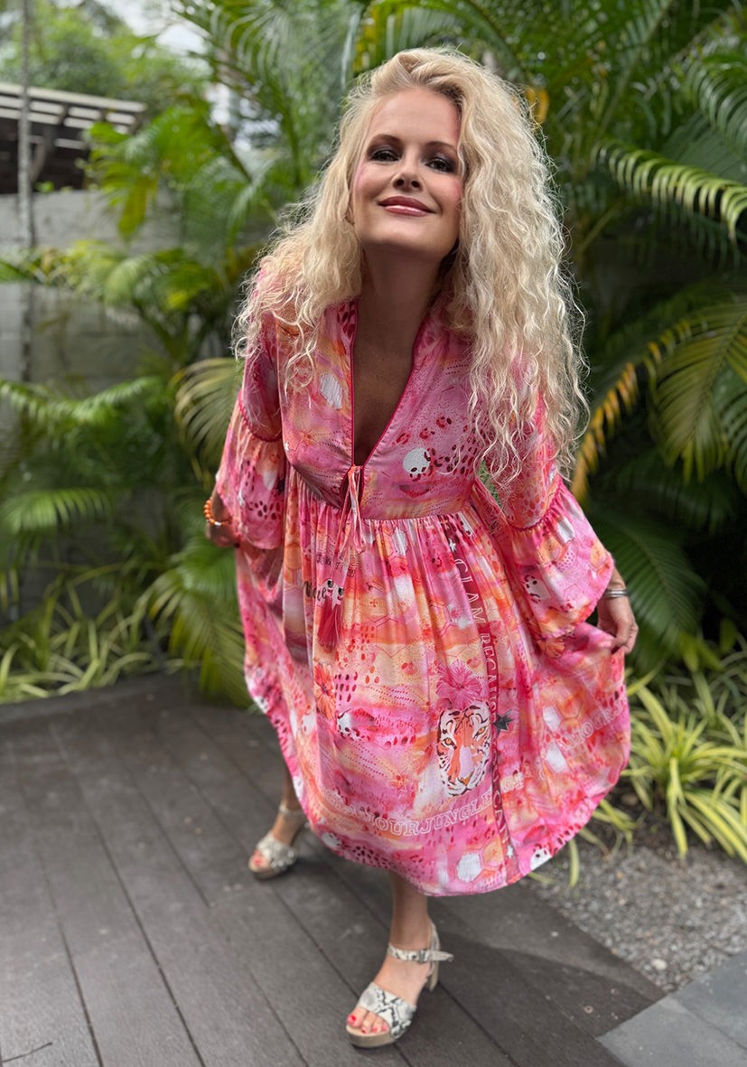 Midi Dress Tara - Candy Sunset