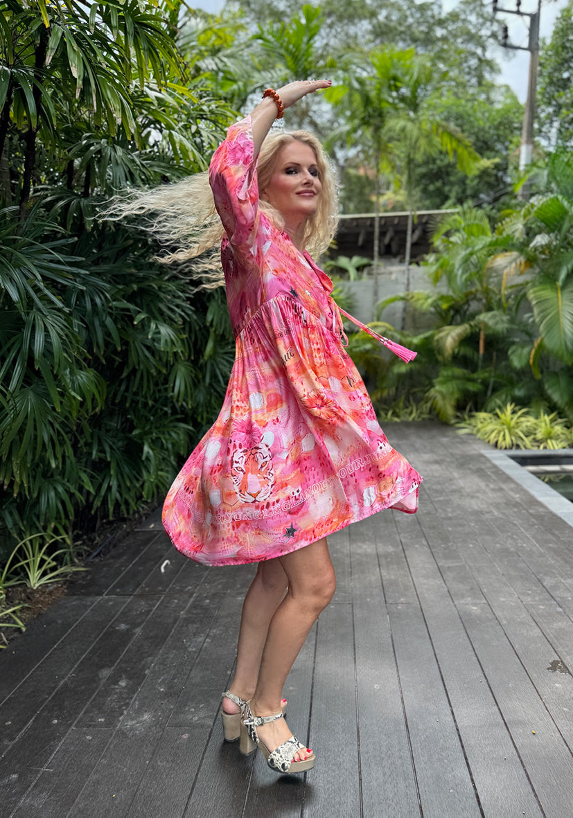 Midi Dress Tara - Candy Sunset