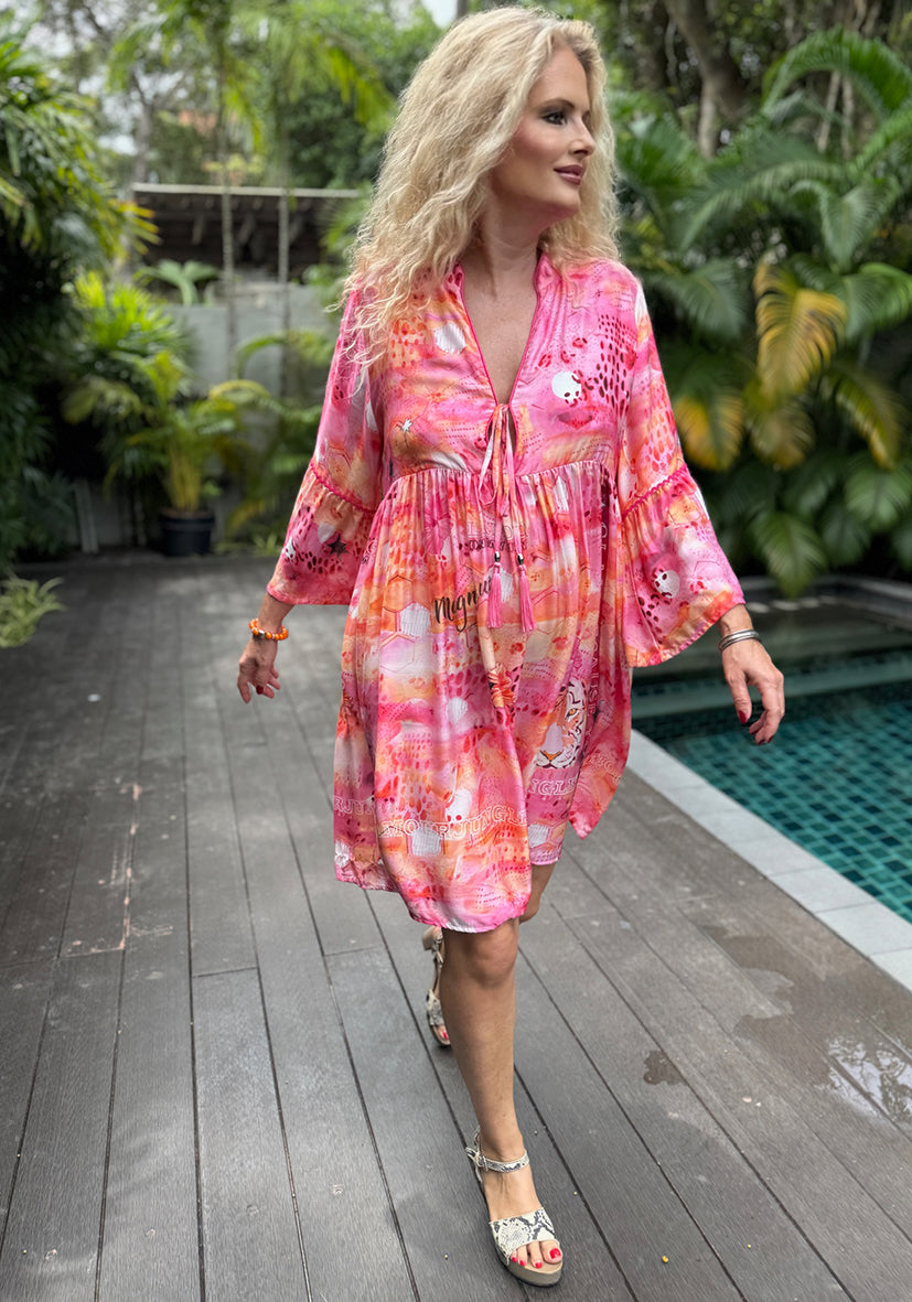 Midi Dress Tara - Candy Sunset