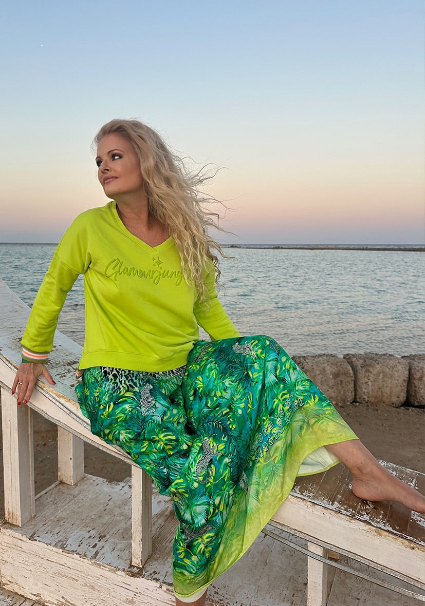 Sweatshirt Ava - Lime Green