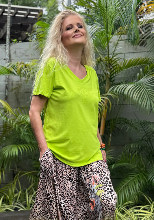 T-SHIRT Ella - Lime Green