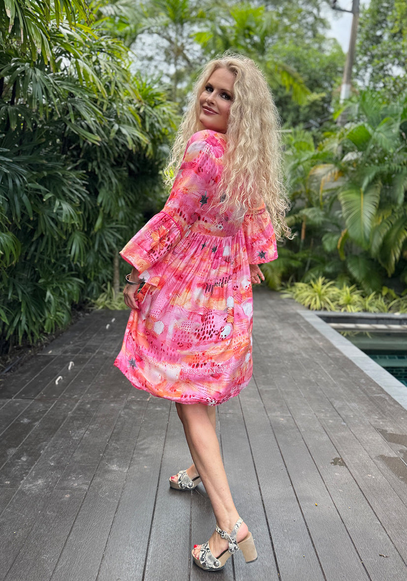 Midi Dress Tara - Candy Sunset